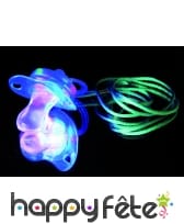 Tetine clignotante bleu