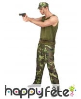 Tenue camouflage de militaire pour homme, image 1