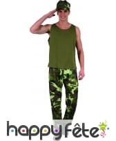 Tenue camouflage de militaire pour homme, image 3