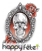 Tatouage crâne et Roses