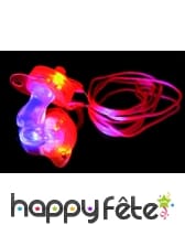 Tetine clignotante rose