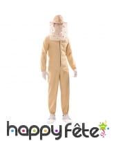Tenue d'apiculteur à motifs abeille, adulte