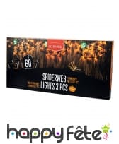 Toile d'araignée lumineuse orange