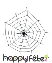 Toile d'araignée noire de 150cm avec araignée