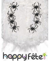 Toile d'araignées blanche avec 8 araignées 113g, image 1