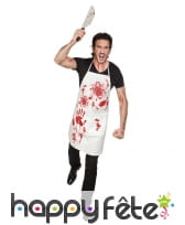 Tablier de boucher en sang