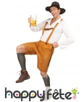 Tenue de bavarois en salopette marron, image 1