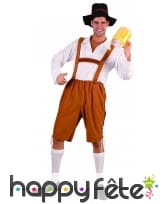 Tenue de bavarois en salopette marron, image 3