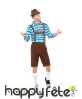 Tenue de Bavarois marron Oktoberfest, image 1