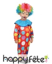Tenue de bébé clown à pois colorés