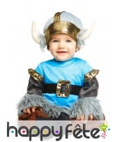 Tenue de bébé viking bleu