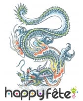 Tatouage dragon chinois éphémère