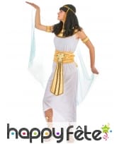 Tenue de Cléopâtre blanche et dorée