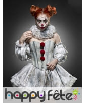 Tenue de clown sexy terrifiant femme, image 3