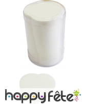 Tube de confettis coeur blanc