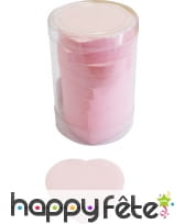 Tube de confettis coeur rose