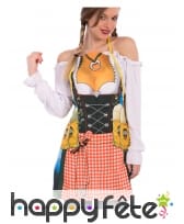 Tablier décolleté de Bavaroise femme