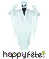 Tenue de fantôme blanc traditionnel pour adulte, image 2
