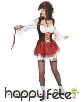 Tenue de femme pirate avec corset, image 1