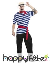 Tenue de gondolier pour adulte