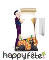 Tableau d'Halloween sur pied en carton