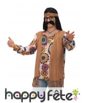 Tenue de hippie motifs psychédéliques homme