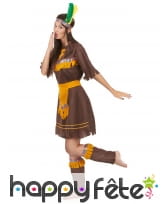 Tenue d'indienne cintrée marron et orange, image 1