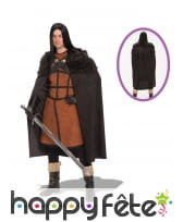 Tenue de Jon Snow Game of Thrones marron noire