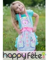 Tablier de miss cupcake à colorier pour enfant