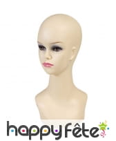Tête de mannequin femme blanche, 40cm