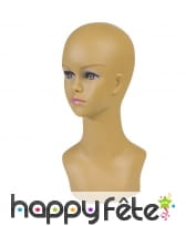 Tête de mannequin femme métisse, 40 cm