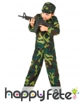 Tenue de petit militaire imprimé camouflage, image 1