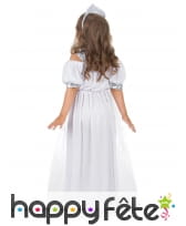 Tenue de petite princesse blanche avec paillettes, image 2