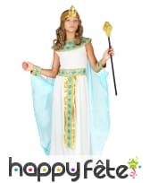 Tenue de petite reine égyptienne avec cape