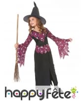 Tenue de petite sorcière avec motifs têtes de mort, image 1