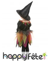 Tenue de petite sorcière avec tulles multicolores, image 2