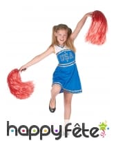 Tenue de pompom girl USA pour petite fille
