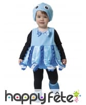 Tenue de poulpe bleu pour bébé