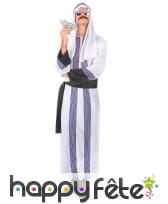 Tenue de prince arabe blanche et violette, image 1