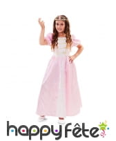 Tenue de princesse rose pour enfant