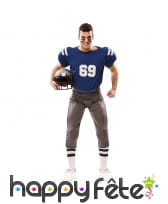 Tenue de rugbyman bleue pour homme