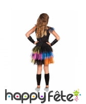 Tenue de squelette avec tutu coloré pour fillette, image 1