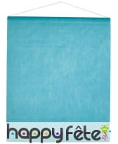 Tenture décorative tissu turquoise