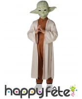 Tenue du Yoda,Star Wars de luxe avec masque enfant