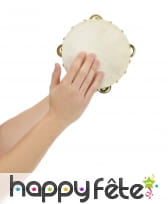 Tambourin en bois naturel de 16cm, image 1