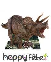 Tricératops en carton plat de 128cm