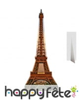 Tour Eiffel en carton plat