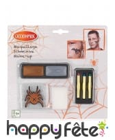 Tatoo et maquillage à paillettes pour Halloween