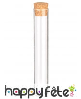 Tube en verre de 15 cm avec bouchon de liège