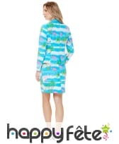 Tailleur flamant rose et île, image 1